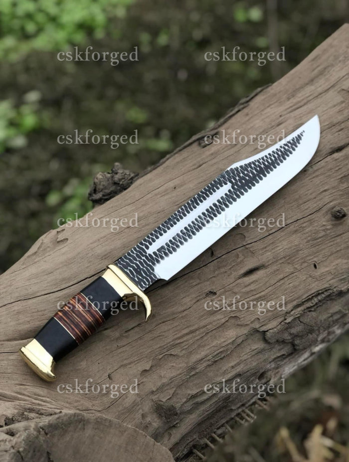 New Look of Custom Handmade Crocodile Dundee Bowie knife| cskforged cskforged