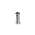 Stainless steel nib ferrule displayed on a white background.