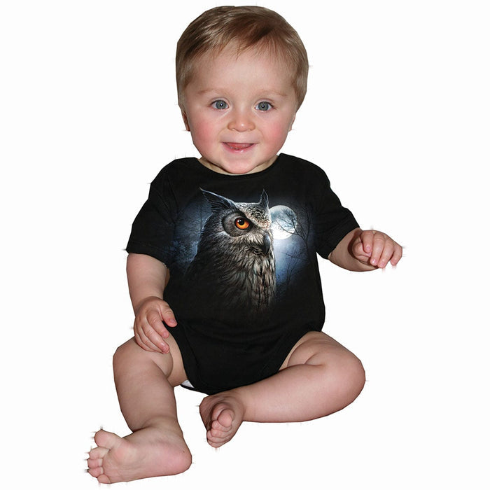 NIGHT WISE - Baby Sleepsuit Black Spiral USA