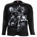 NINE LIVES - Longsleeve T-Shirt Black Spiral USA