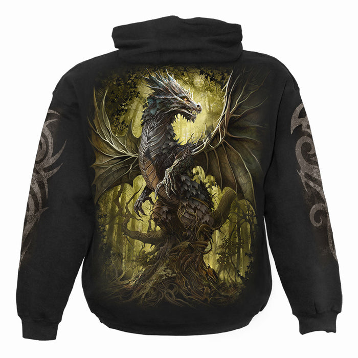 OAK DRAGON - Hoody Black Spiral USA
