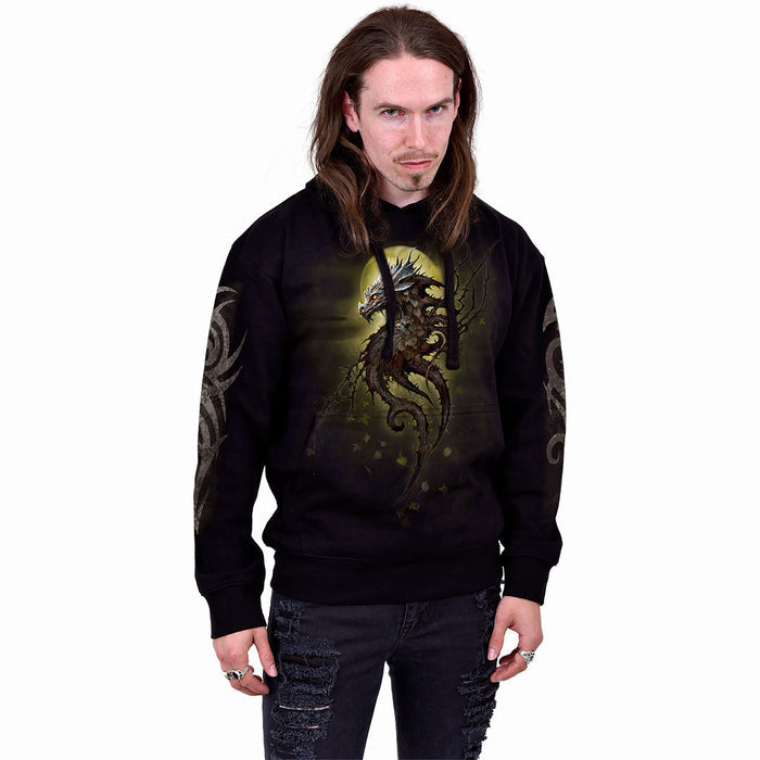 OAK DRAGON - Hoody Black Spiral USA