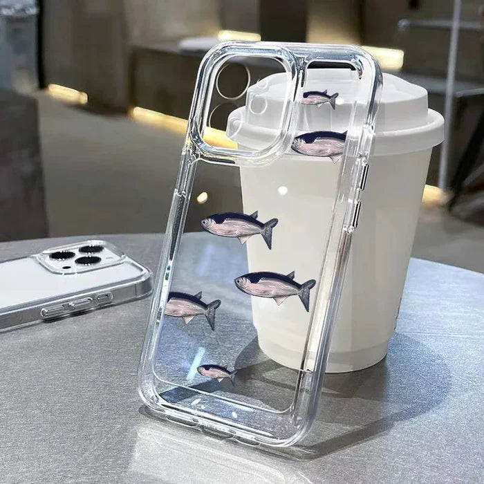 Ocean Animals Soft Clear Cover Whale Phone Case PhoneShells