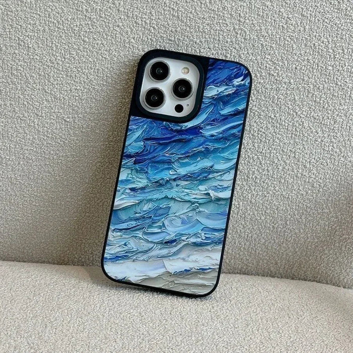 Ocean Oil Painting Mirror Phone Case PhoneShells