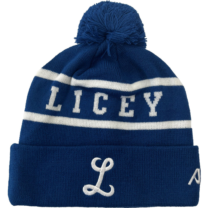 Official - Licey Skully Beanie (Licey) Hat with Pom Pom Peligro Sports