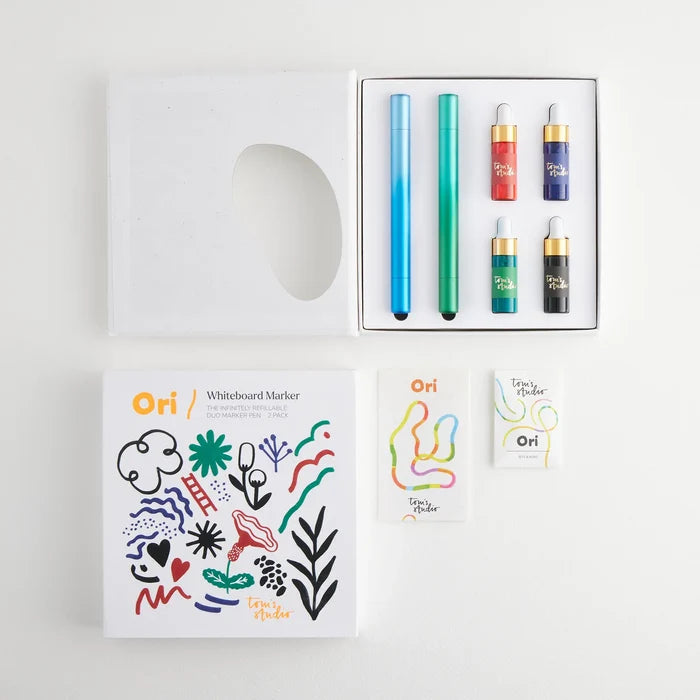 2 Ori Whiteboard Set – Blue + Green