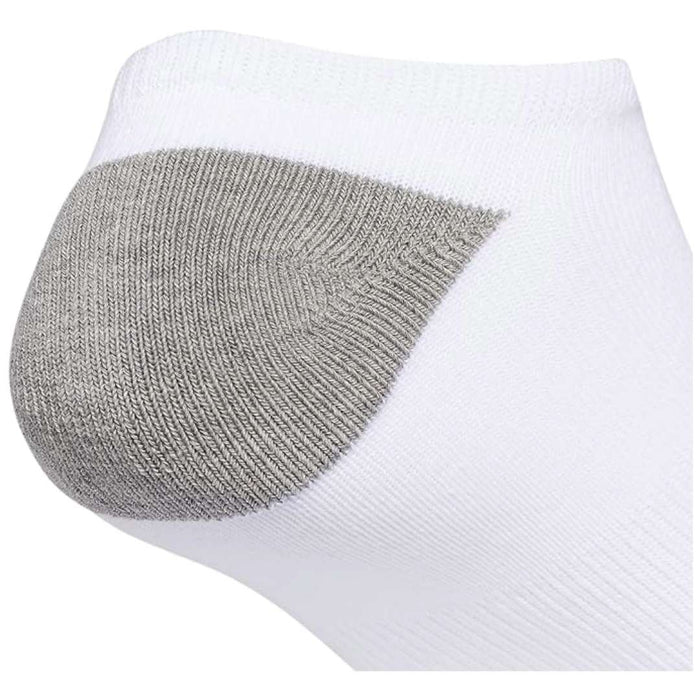 adidas Originals Men's Roller No Show Socks (3-Pair) - White/Black/Heather Grey runnwalk