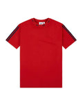 adidas Originals Men's Trefoil Ribbed T-Shirt - Scarlet/White runnwalk