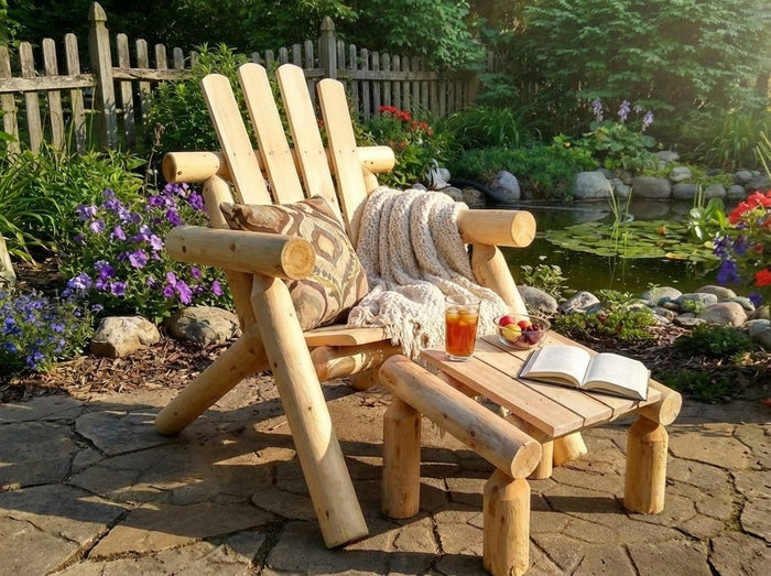 Outdoor Patio Footrest Cedar Creek Rustic Furniture