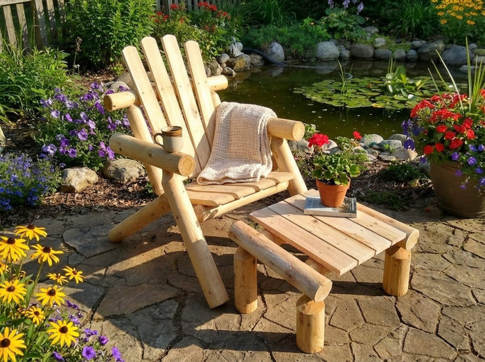 Outdoor Patio Footrest Cedar Creek Rustic Furniture