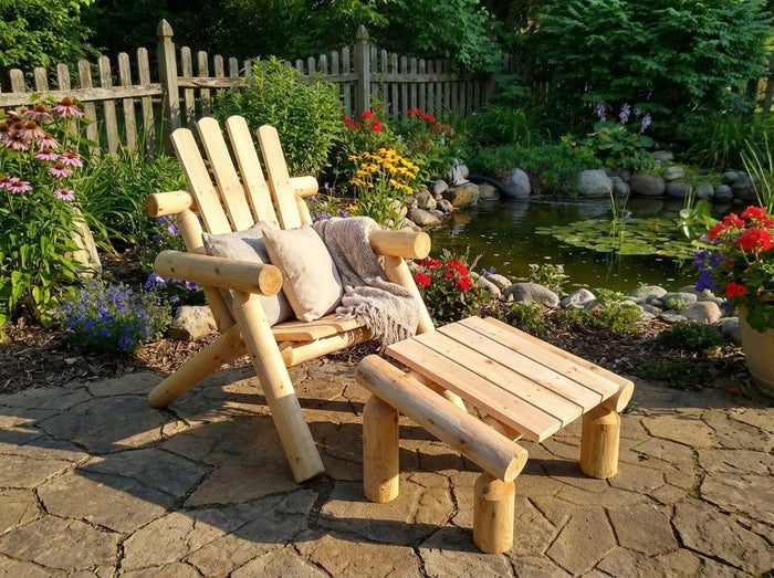 Outdoor Patio Footrest Cedar Creek Rustic Furniture