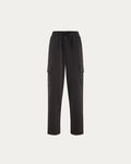 Pantalone Chloe - cargo con elastico in vita nero