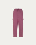 Pantalone Chloe - vinaccia cargo con elastico in vita donna