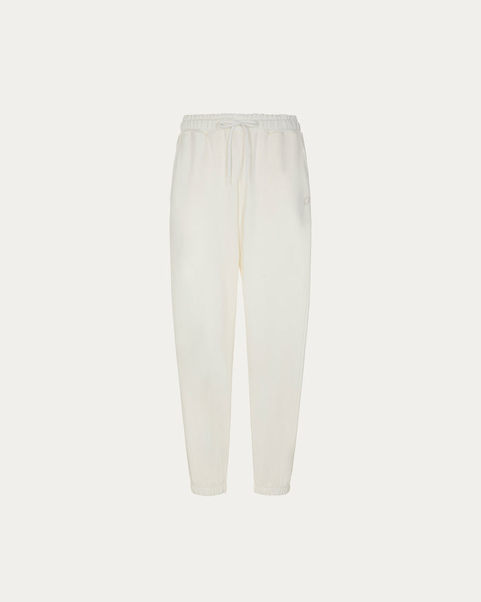 Pantalone jogger Mia - panna con laccio sottile