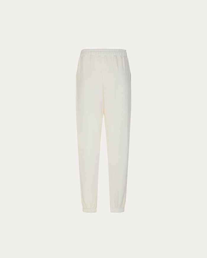 Pantalone jogger Mia - panna con laccio sottile
