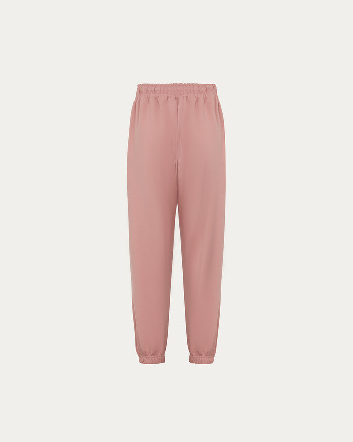 Pantalone jogger Mia - rosa con laccio sottile