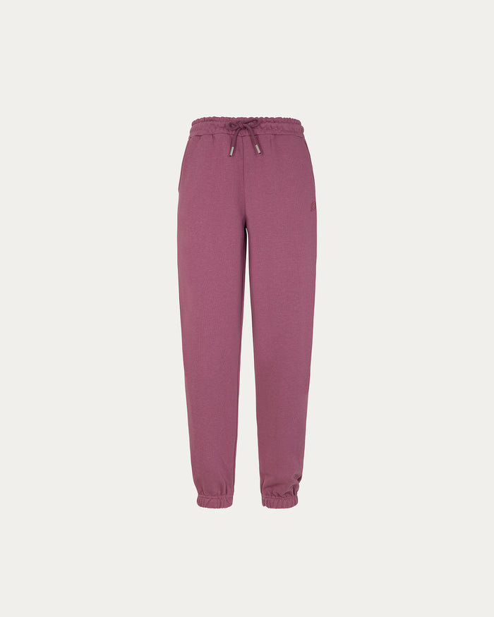 Pantalone jogger Zoe - vinaccia con cordoncino