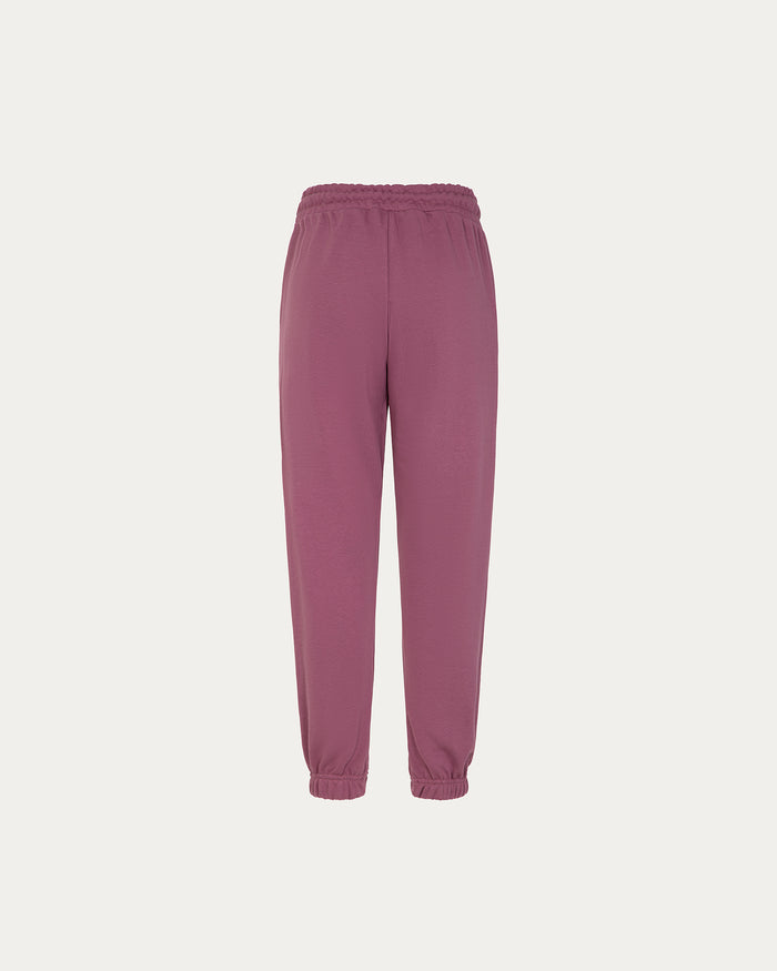 Pantalone jogger Zoe - vinaccia con cordoncino