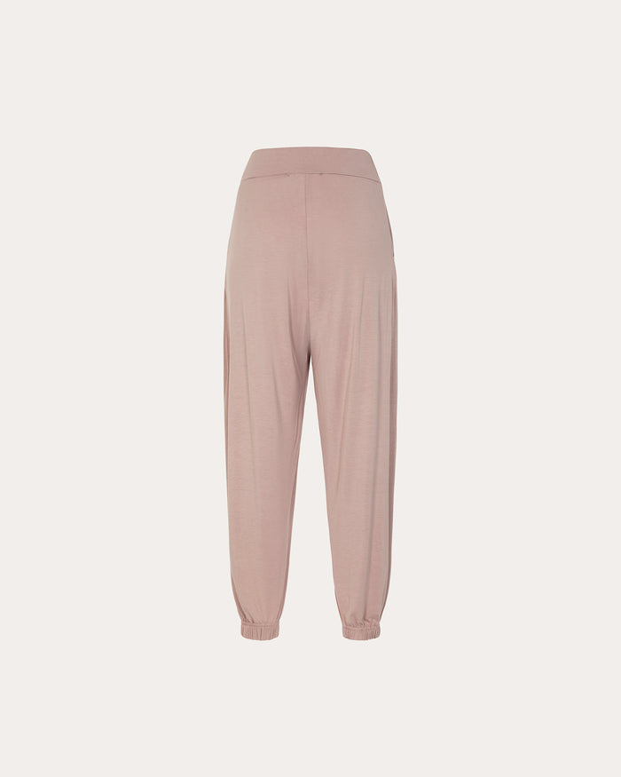 Pantalone Lola - rosa cipria con pieghe