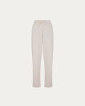 Pantalone Olivia - beige a palazzo con elastico in vita