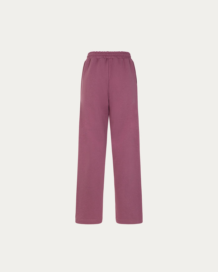 Pantalone Olivia - vinaccia a palazzo con elastico in vita