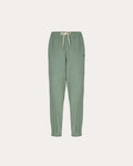 Pantaloni con profilo donna verde salvia