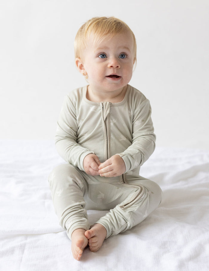 Peace Bamboo Convertible Footed Onesie Elevated Faith