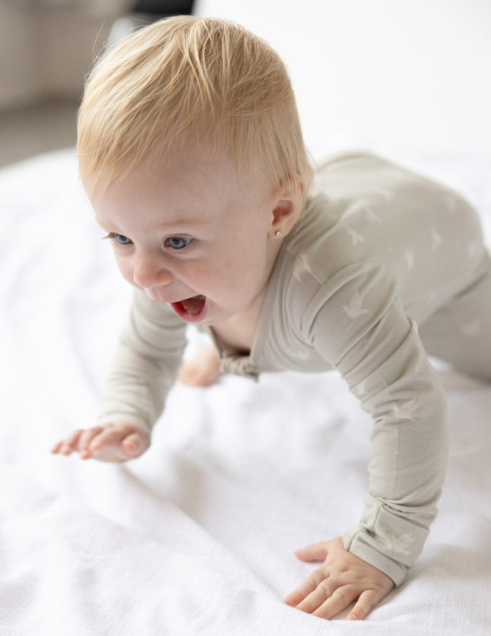 Peace Bamboo Convertible Footed Onesie Elevated Faith