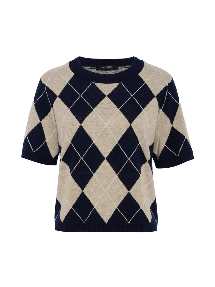 Perfect Sweater Tee Loma Argyle