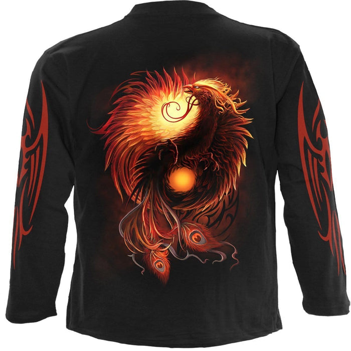PHOENIX ARISEN - Longsleeve T-Shirt Black Spiral USA