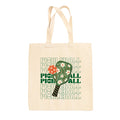 Pickleball Floral Repeated Tote Bag Ivy + Cloth