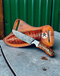 PineCone Wild Cowboy Belt Knife With Western Sheath cskforged