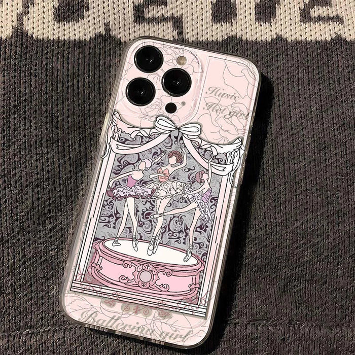Pink Ballerina Girl Phone Case For iPhone PhoneShells