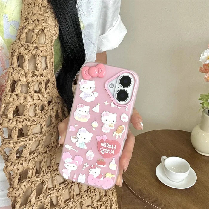 Pink Candy Cute Hello Kitty Phone Case PhoneShells