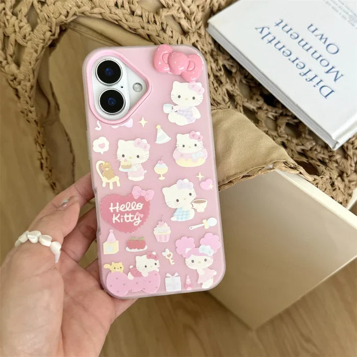 Pink Candy Cute Hello Kitty Phone Case PhoneShells