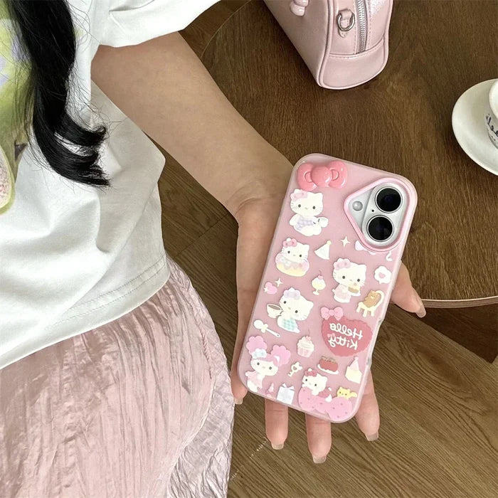 Pink Candy Cute Hello Kitty Phone Case PhoneShells