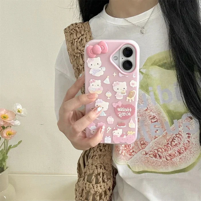 Pink Candy Cute Hello Kitty Phone Case PhoneShells