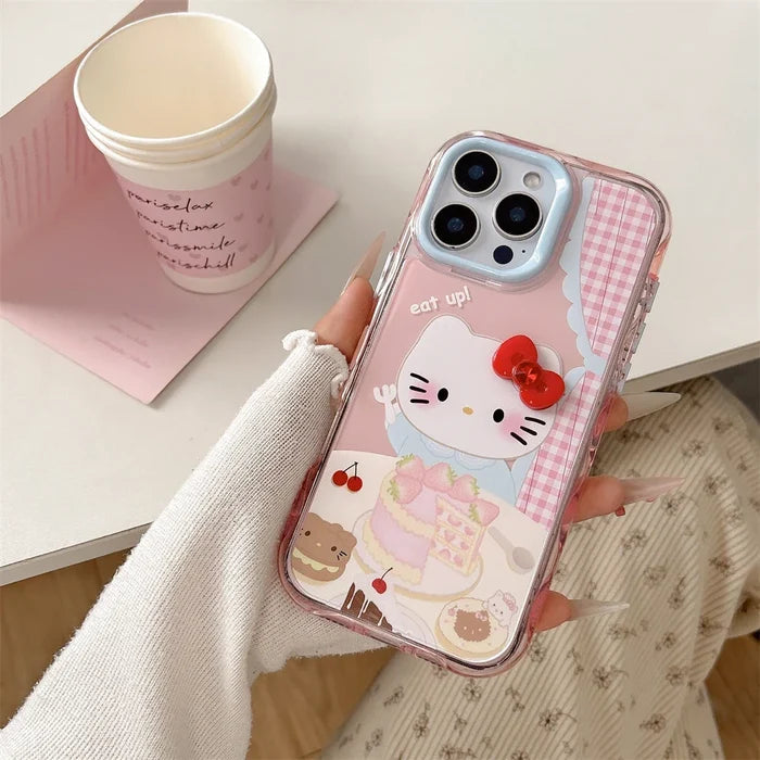 Pink Strawberry Cake Hello Kitty Phone Case PhoneShells