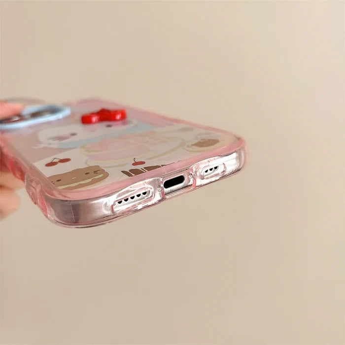 Pink Strawberry Cake Hello Kitty Phone Case PhoneShells