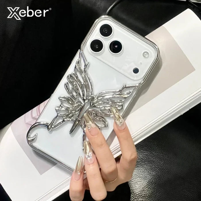 Plating Hollow Butterfly Pattern Case For iPhone PhoneShells