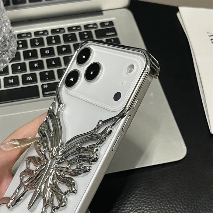 Plating Hollow Butterfly Pattern Case For iPhone PhoneShells