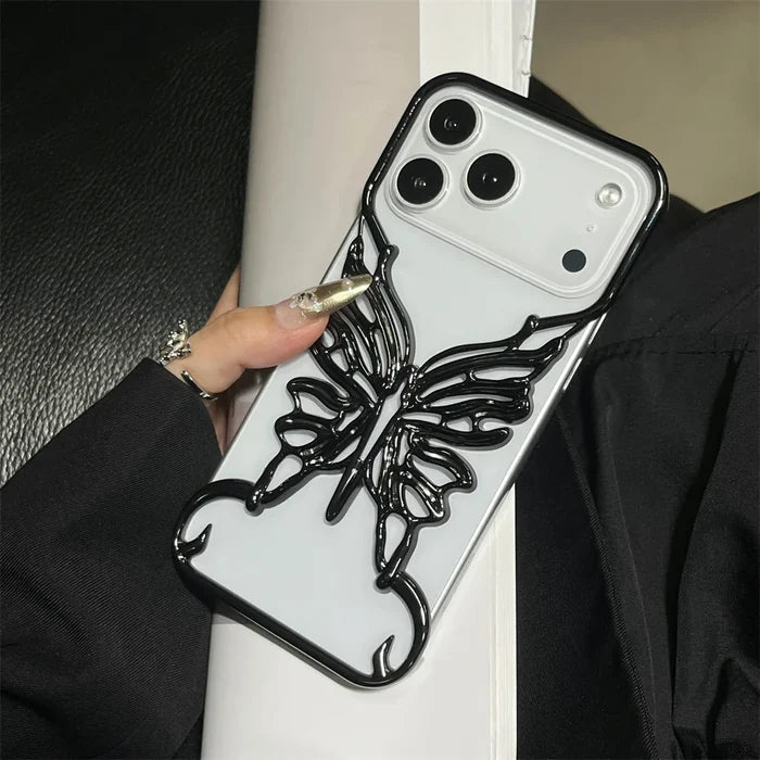 Plating Hollow Butterfly Pattern Case For iPhone PhoneShells