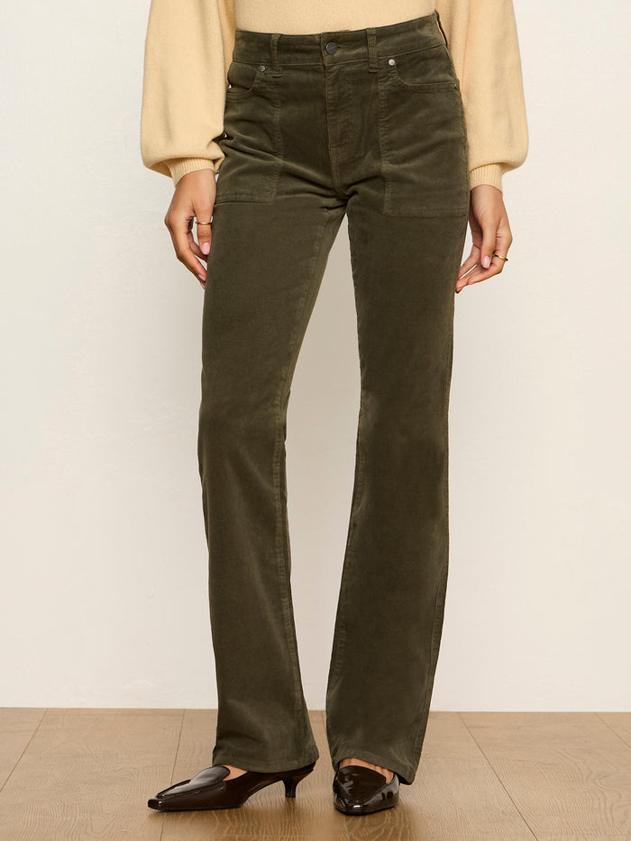 Play Date Corduroy Bootcut Pant Kalamata