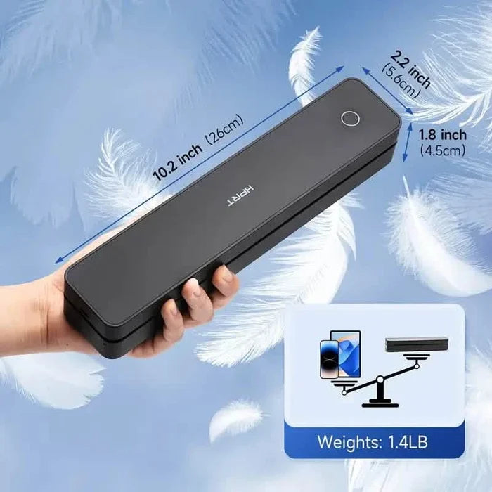 Portable Wireless Thermal Printer – 203DPI, A4 & Letter, USB Charging DailySale