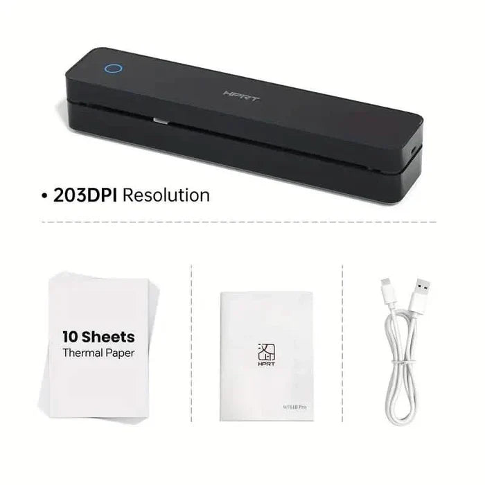Portable Wireless Thermal Printer – 203DPI, A4 & Letter, USB Charging DailySale