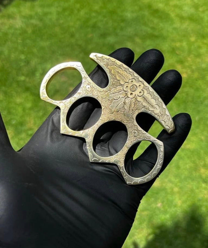 Premium Hand Engraved Brass knuckle cskforged