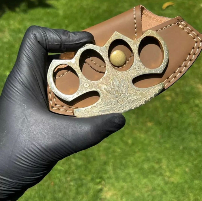 Premium Hand Engraved Brass knuckle cskforged