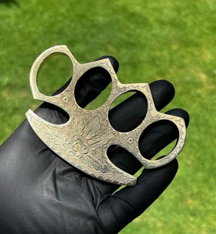 Premium Hand Engraved Brass knuckle cskforged