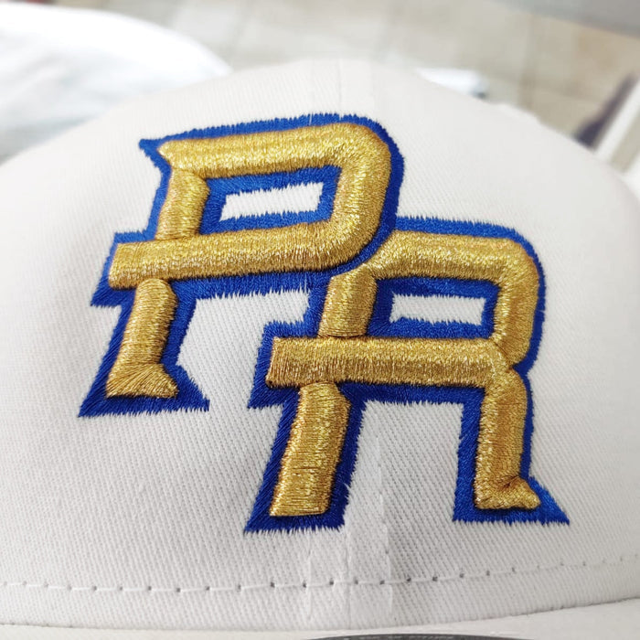 Puerto Rico Snapback White/M. Gold hats Peligro Sports