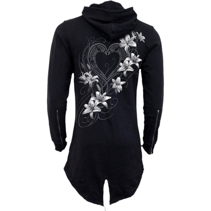 PURE OF HEART - Ladies Fish Tail Full Zip Hoody - Zip Sleeve Spiral USA